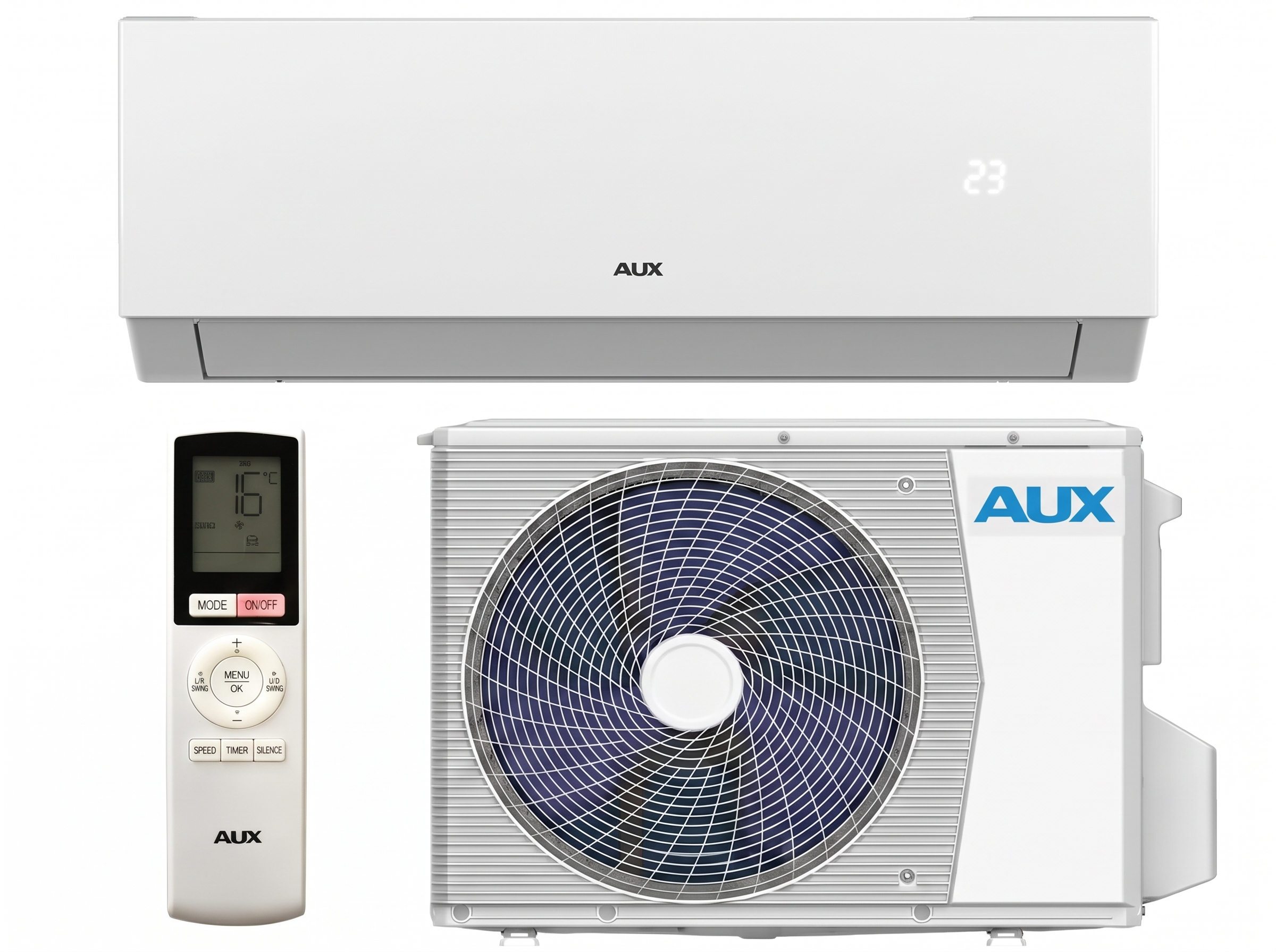 AUX Magma 3 5.4kW ASW-H18E3A4/CUR3DI-C7-6 oldalfali mono split klíma szett A+++
